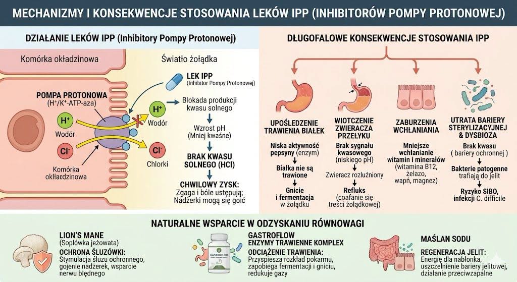 IPP i refluks: Dlaczego leki na zgagę mogą pogarszać problem?
