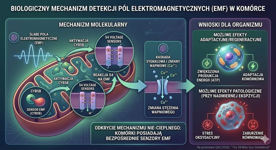 Jak komórki reagują na pola elektromagnetyczne (EMF)?