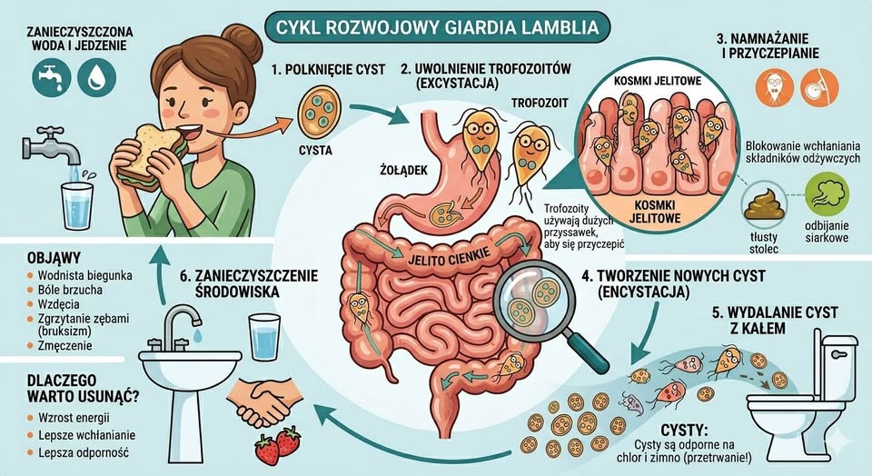 Giardia lamblia – cichy złodziej energii i uśmiechu