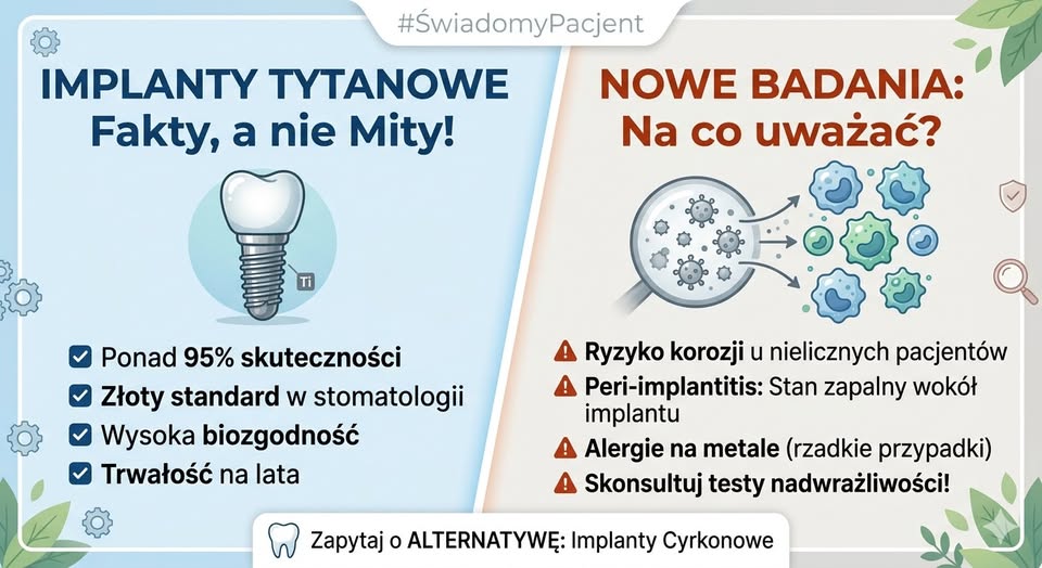 Implanty tytanowe czy kanałówka? Ukryte oblicze tytanu